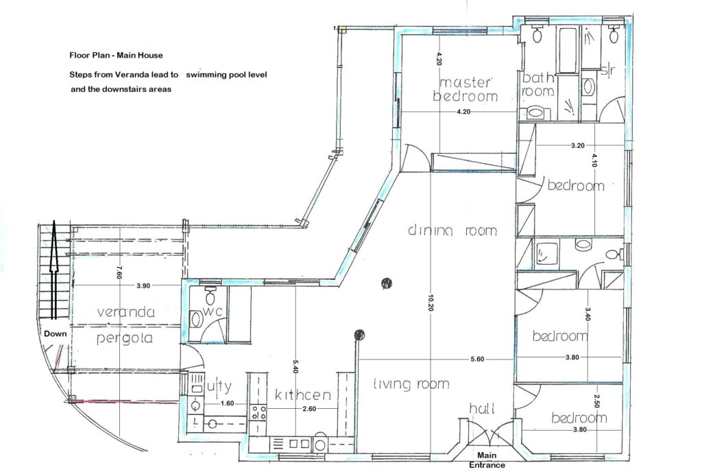 Jasmine Villa upper level plan view